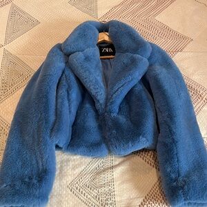 Zara faux fur jacket